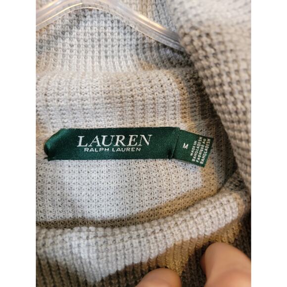 Lauren Ralph Lauren Women's Cowl Neck Knit Sweater Pullover Gray Size Medium - Picture 5 of 8
